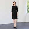 IWY/夏季短袖黑色西装连衣裙女正式场合职业装售楼部接待工作服Q1517 商品缩略图0