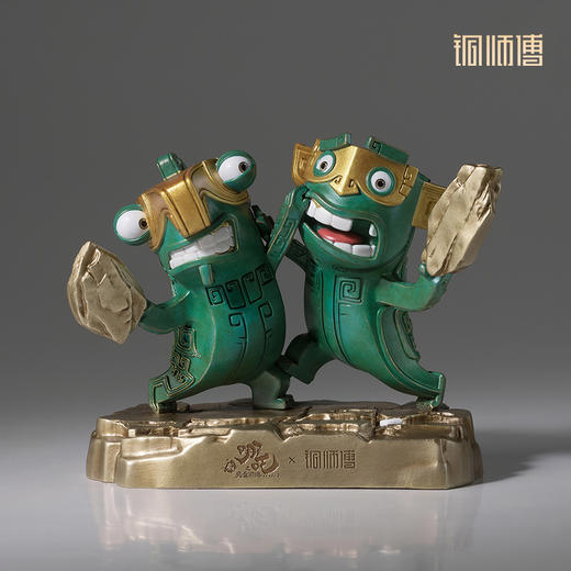 铜师傅 正版授权《哪吒之魔童闹海》互殴结界兽 潮玩铜摆件 哪吒周边 商品图3