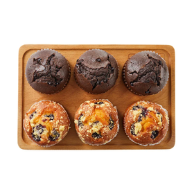 麦德龙 麦臻选 玛芬双拼（蓝莓+巧克力）6个 900g