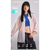 元陌衬衣款女士冰雾纱空气衣YM7527（XL-2XL）蓝黄紫灰粉白（下单请备注颜色尺码） 商品缩略图0