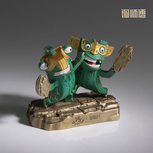 铜师傅 正版授权《哪吒之魔童闹海》互殴结界兽 潮玩铜摆件 哪吒周边 商品图1
