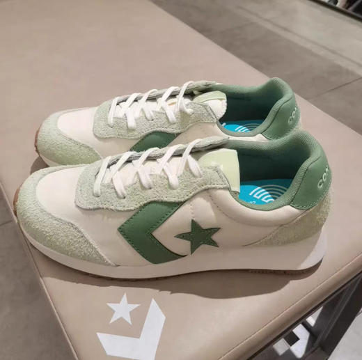 【店庆提前购】【4折】7楼CONVERSE匡威 抹茶绿学院风复古跑鞋A16173C吊牌价599折后价239 商品图1