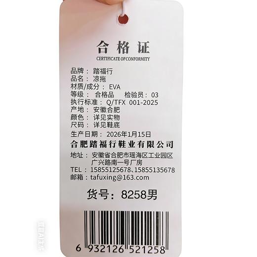 踏福行男凉拖8258（下单请备注颜色尺码） 商品图1