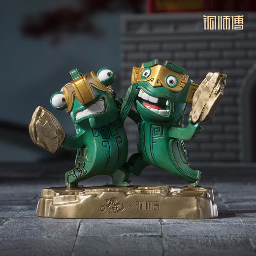 铜师傅 正版授权《哪吒之魔童闹海》互殴结界兽 潮玩铜摆件 哪吒周边 商品图0
