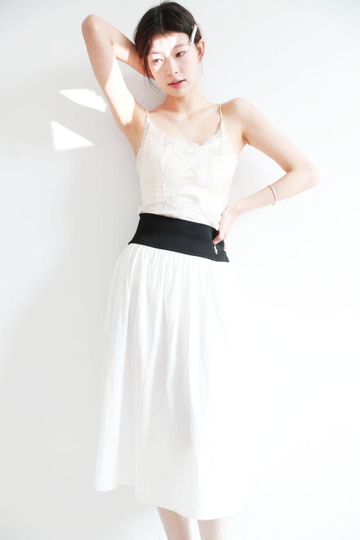 芭蕾仙女裙，半身裙+短裙一起。法式迷人复古显瘦气质长裙E042588 商品图14