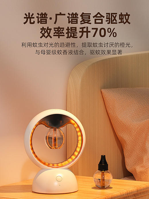 小禾星团瓶电热蚊香液无味婴儿孕妇电蚊香插电式家用驱蚊器 商品图2