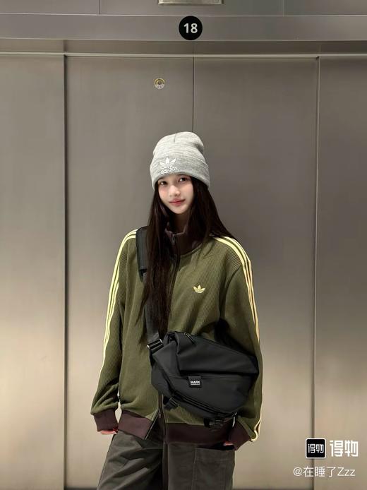 ad originals WAFFLE TRACK TOP 华夫格 针织宽松长袖夹克 男女同款 商品图3