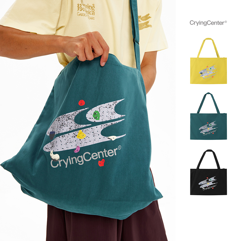 CryingCenter  攀岩馆logo可斜挎大容量帆布袋 哭喊中心