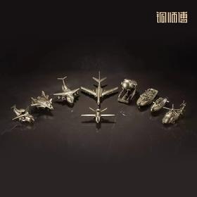 铜师傅 可爱版“大国重器” 客厅桌面 摆件 工艺品 卡通版无人机