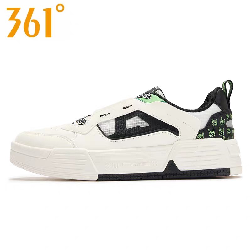 MJ|361°男款百搭板鞋新品2025夏网眼运动鞋学生透气休闲鞋