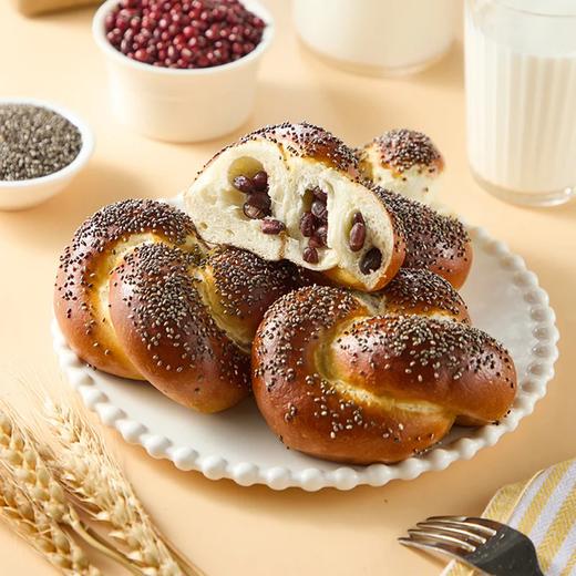 麦德龙 红豆奇亚籽碱水面包 4粒/盒 商品图4