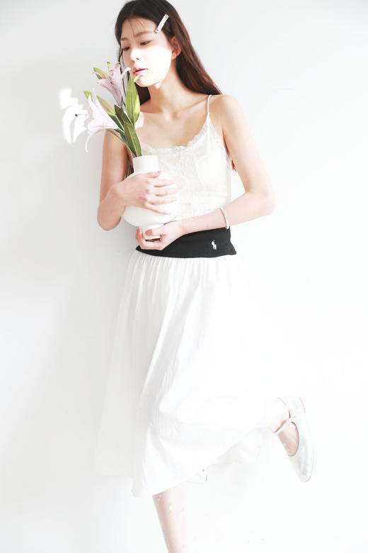 芭蕾仙女裙，半身裙+短裙一起。法式迷人复古显瘦气质长裙E042588 商品图13