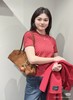 代购级COACH蔻驰女款时尚新款短袖红色满印T恤 商品缩略图0