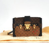【95新】LV路易威登M43596老花拼色trunk clutch 软盒子单肩斜挎包女士190426TJ06 商品缩略图1