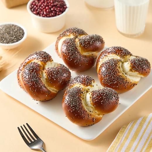 麦德龙 红豆奇亚籽碱水面包 4粒/盒 商品图2