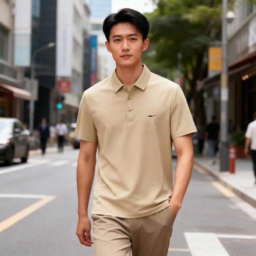 ¹鸿星尔克男士POLO衫 舒爽透气 翻领T恤 E-CS9911CF01-CR MM-SY 商品图5