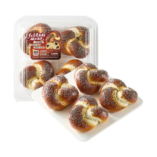 麦德龙 红豆奇亚籽碱水面包 4粒/盒 商品图5