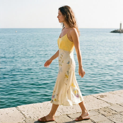 南法SJD/soie jardin3#东方幻境提花晕染短袖短裤重磅桑蚕丝提花外穿短套装S342 商品图4