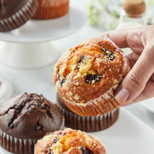 麦德龙 麦臻选 玛芬双拼（蓝莓+巧克力）6个 900g 商品图3