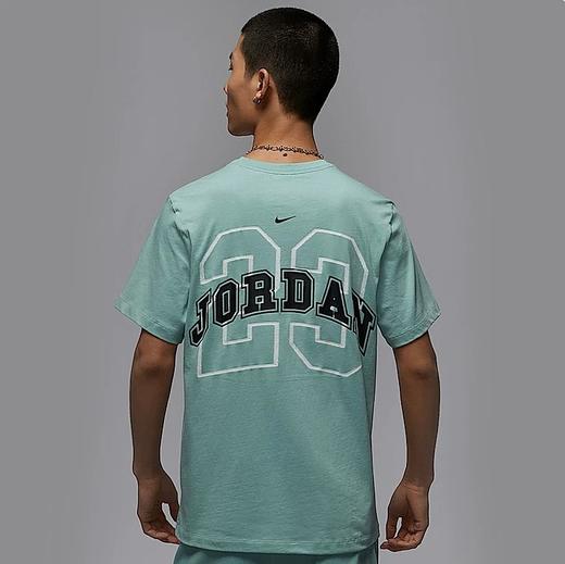 【店庆提前购】【6折】7楼NIKE耐克短袖男夏JORDAN背标印花宽松棉质运动T恤IB8915-309吊牌价259折后价155 商品图1