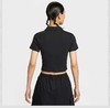 【店庆提前购】【6折】7楼NIKE耐克女子新款休闲针织罗纹修身短袖翻领运动T恤IM3393-010吊牌价349折后价209 商品缩略图1