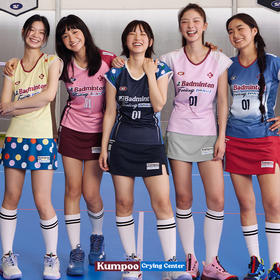 CryingCenterx薰风联名2.0吸湿速干小飞袖拼色波点羽毛球休闲赛服