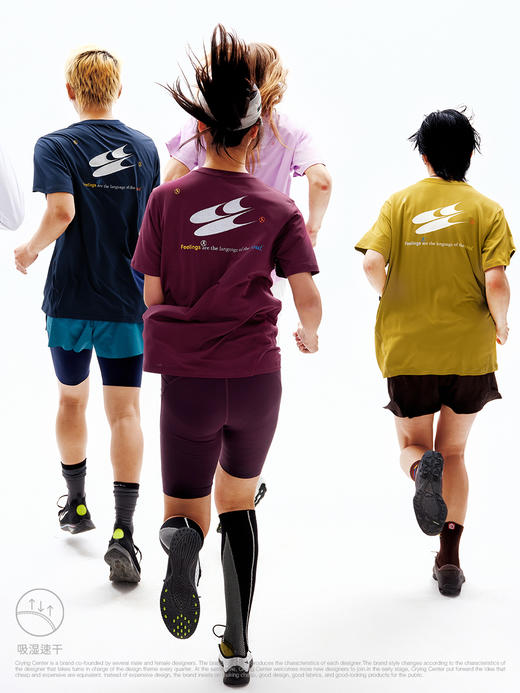 CryingCenter 反光 吸湿速干跑步运动户外综合训练服短袖上衣 商品图2