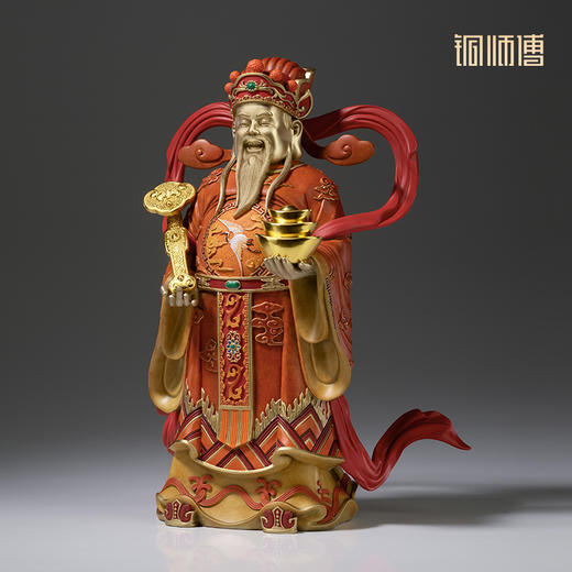 铜师傅 铜摆件《财神》铜工艺品家用桌面客厅家居装饰品摆件 商品图3