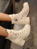 【店庆提前购】【2折】7楼CONVERSE匡威 白色女子高跟高帮板鞋A05347C吊牌价799折后价159 商品缩略图0