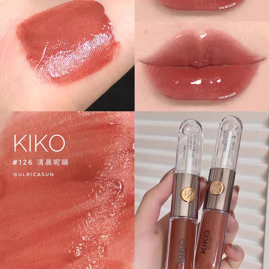 🔥限时清仓【真正不沾杯】持妆一整天！意大利KIKO明彩双头唇釉  双头设计 自带口红雨衣不掉色  6ml单支装