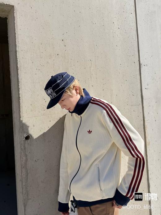 ad originals WAFFLE TRACK TOP 华夫格 针织宽松长袖夹克 男女同款 商品图0