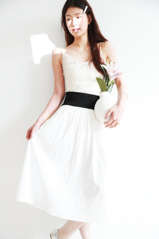 芭蕾仙女裙，半身裙+短裙一起。法式迷人复古显瘦气质长裙E042588 商品图0