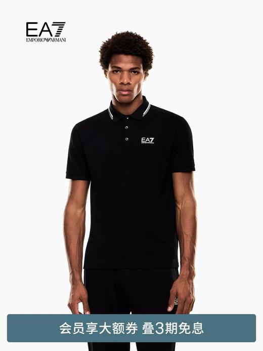 撞色边Polo衫，直接出口。翻领设计胸口字母印花短袖poloE042558 商品图9