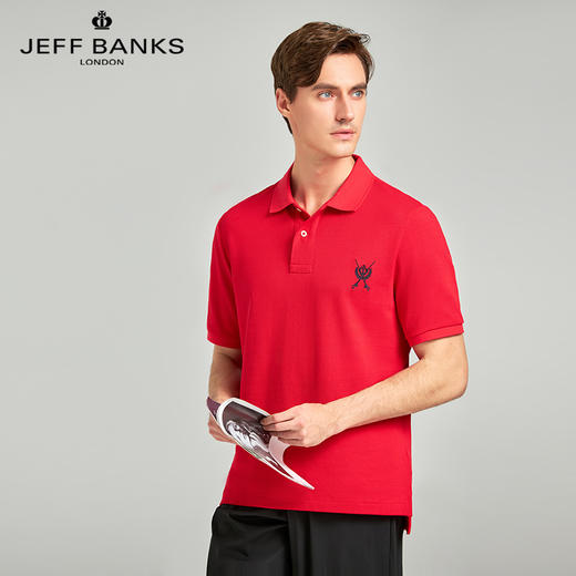 清仓【英国高端男装】JEFF BANKS 珠地棉网孔POLO衫 JBP2023001  纯色简洁 时尚百搭 简约版型 商务休闲通勤 商品图9
