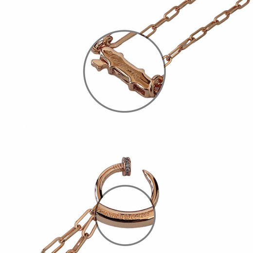 Cartier 卡地亚满钻钉子粗链项链！ 商品图3