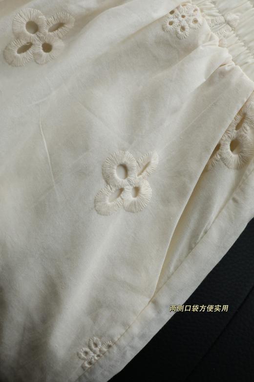 法国重工镂空蕾丝拼接休闲短裤 商品图11