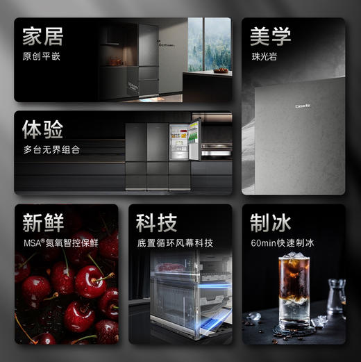 卡萨帝（Casarte）冰箱 BCD-415WGCD3AGGTU1 商品图5