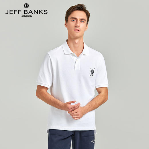 清仓【英国高端男装】JEFF BANKS 珠地棉网孔POLO衫 JBP2023001  纯色简洁 时尚百搭 简约版型 商务休闲通勤 商品图4