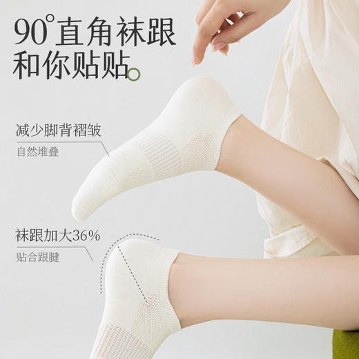 【6双装】拾袜记直角网眼精油防臭袜礼盒 100%棉 触感柔软 舒适透气 商品图6