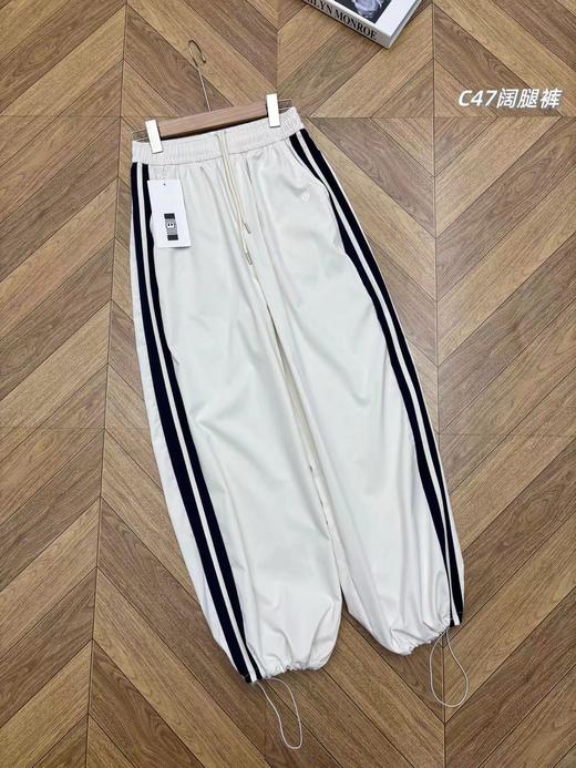 夏季刚需，大长腿穿出来，2026夏季新款lulu女士侧拼条速干阔腿运动裤 商品图5