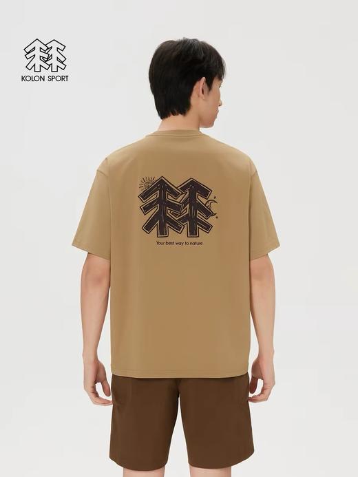 K🉑隆｜新款露营GRAPHIC印花休闲情侣款短袖T恤 商品图1