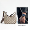 【95新】GUCCI古驰699409老花attache饺子包单肩斜挎包女士220426AK07 商品缩略图8