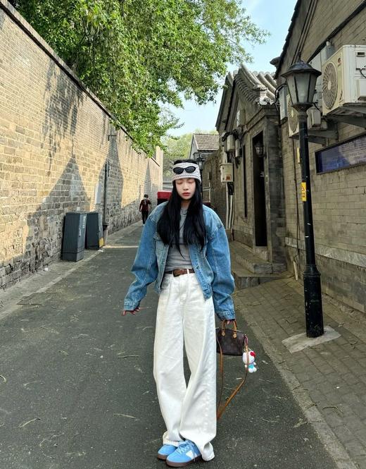 小禾同款莱塞尔直筒阔腿牛仔裤 商品图7