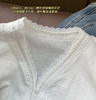 法式泡泡袖小众设计感V领衬衫衬衣0424 商品缩略图5