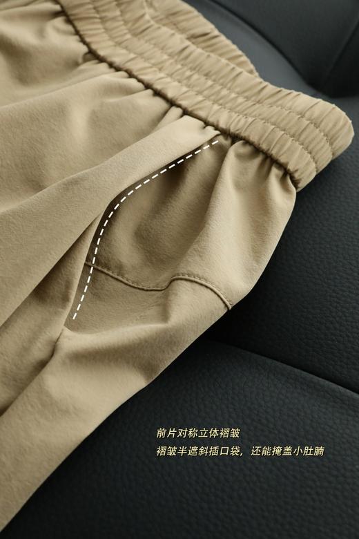 lu家同款轻薄透气高腰九分直筒休闲裤 商品图5