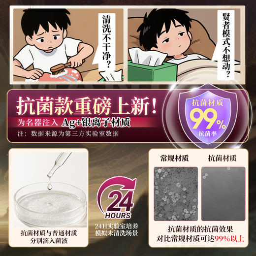 谜姬江东三姐妹硅胶抗菌名器飞机杯 商品图3