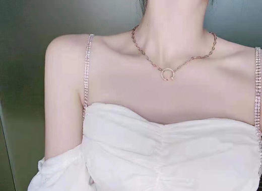 Cartier 卡地亚满钻钉子粗链项链！ 商品图6