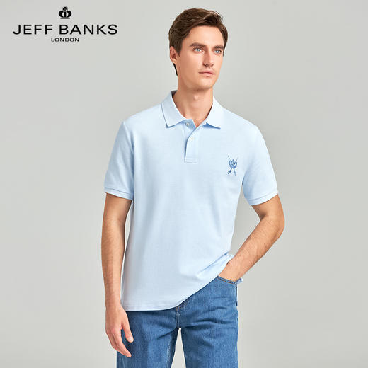 清仓【英国高端男装】JEFF BANKS 珠地棉网孔POLO衫 JBP2023001  纯色简洁 时尚百搭 简约版型 商务休闲通勤 商品图12