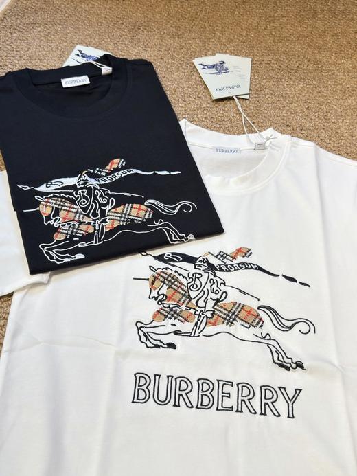 Bur巴宝莉夏季新款 素描字母绣花战马T 商品图11