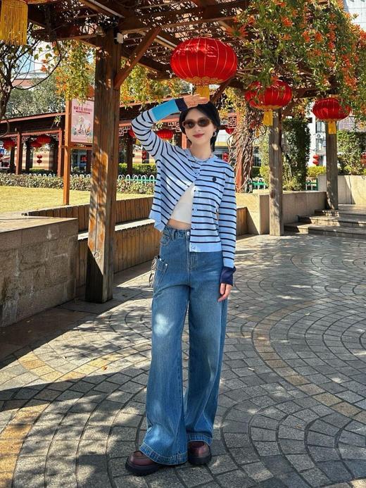 SEL*撞色条纹针织开衫 商品图9